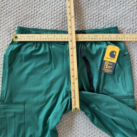 Carhartt Men's Small Short Force Rugged Flex Straight Leg Scrub Pants Green NWT - Picture 6 of 9